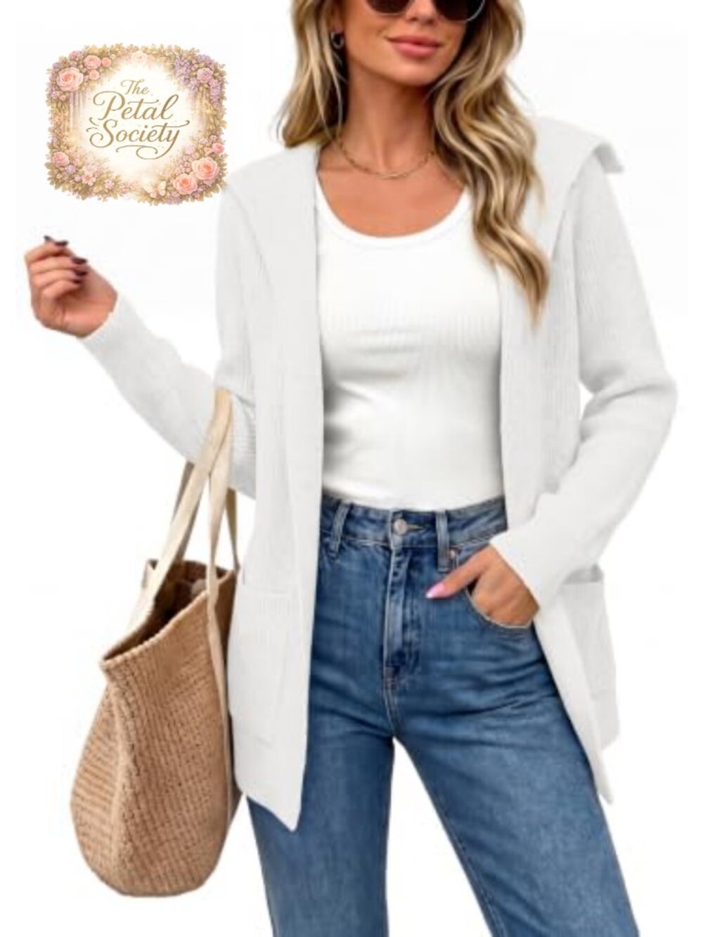 Womens Open Front Cardigan Ribbed Knit Long Sleeve Lapel Coat